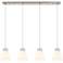 Newton Sphere 15.5" Wide 3 Light Matte Black Multi Pendant With White
