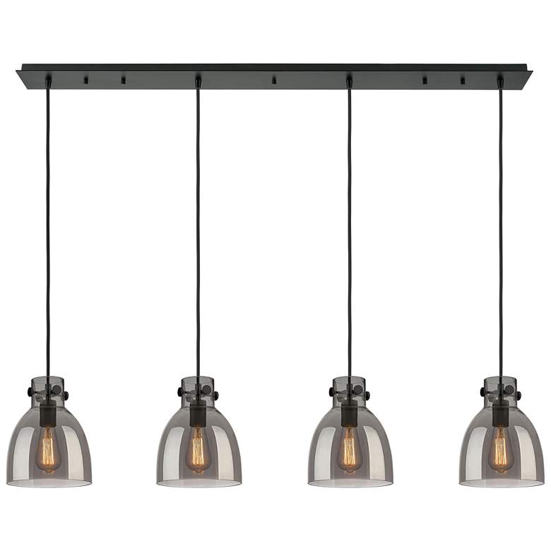 Image 1 Newton Sphere 15.5"W 3 Light Polished Nickel Multi Pendant With Seedy
