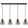 Newton Sphere 15.5"W 3 Light Polished Nickel Multi Pendant With Seedy