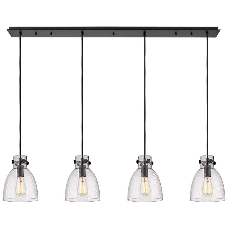 Image 1 Newton Sphere 15.5"W 3 Light Polished Nickel Multi Pendant With White