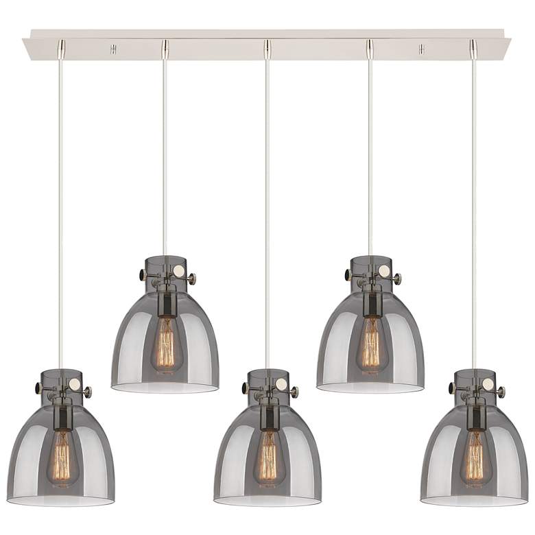 Image 1 Newton Sphere 22.13" Wide 9 Light Matte Black Multi Pendant w/ Seedy S
