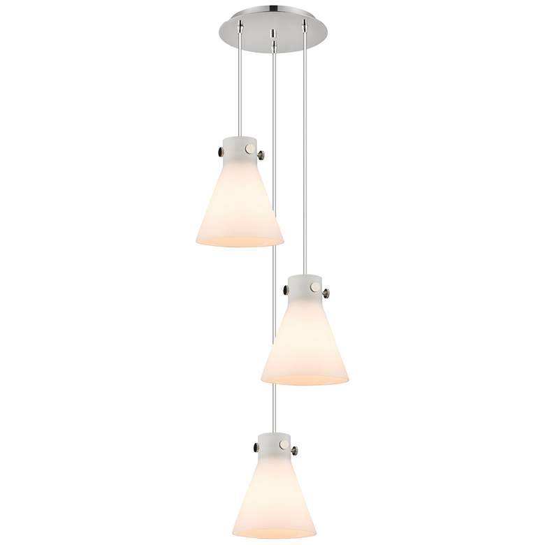 Image 1 Newton Sphere 22.13"W 9 Light Matte Black Multi Pendant w/ Smoke Shade