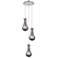 Newton Sphere 39.75"W 3 Light Brushed Brass Linear Pendant w/ Clear Sh