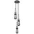 Newton Sphere 39.75"W 3 Light Brushed Nickel Linear Pendant w/ Seedy S