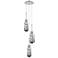 Newton Sphere 39.75"W 3 Light Matte Black Linear Pendant w/ Smoke Shad