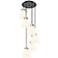 Newton Sphere 51.75"W 4 Light Matte Black Linear Pendant w/ Smoke Shad