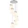 Newton Sphere 51.75"W 4 Light Polished Nickel Linear Pendant w/ White