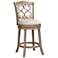 Newton Tuxedo Putty Fabric 26" Swivel Counter Stool