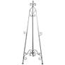 Nexia 65"H Black Iron Scrolled Adjustable Stand Floor Easel