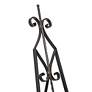 Nexia 65"H Black Iron Scrolled Adjustable Stand Floor Easel