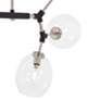 Nexpo 21 1/2" Wide Brushed Nickel and Black 6-Light Pendant