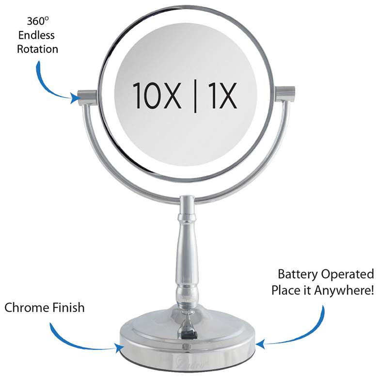 Image 4 Next Generation 14" High Chrome Finish Cordless LED Vanity Mirror more views