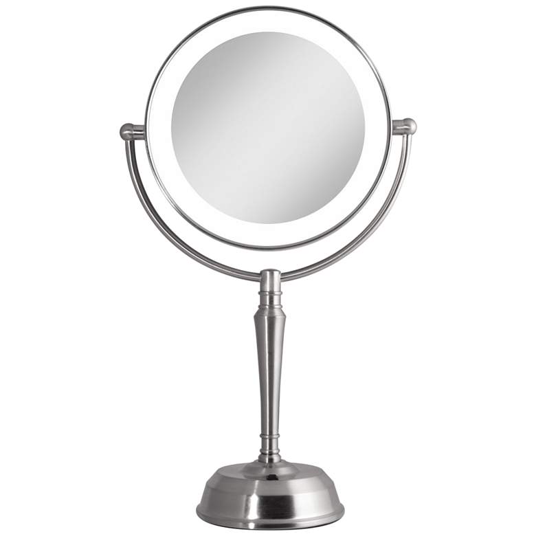 Image 1 Next Generation 19" High Satin Nickel Cordless LED USB Vanity Mirror