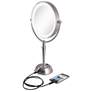 2_Next Generation 19" High Satin Nickel Cordless LED USB Vanity Mirror more views