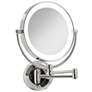 3_Next Generation Chrome Finish LED Light Wall Makeup Shaving Mirror more views