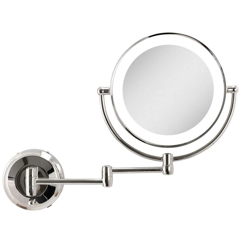 Image 2 Next Generation® Chrome LED Wall Makeup Shaving Mirror more views