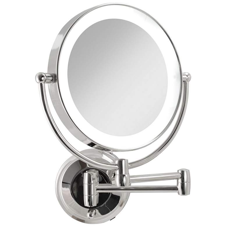 Image 3 Next Generation® Chrome LED Wall Makeup Shaving Mirror more views