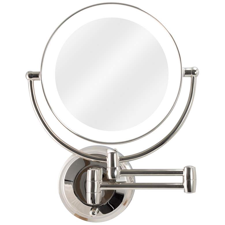 Image 1 Next Generation® Polished Nickel LED Wall Makeup Mirror