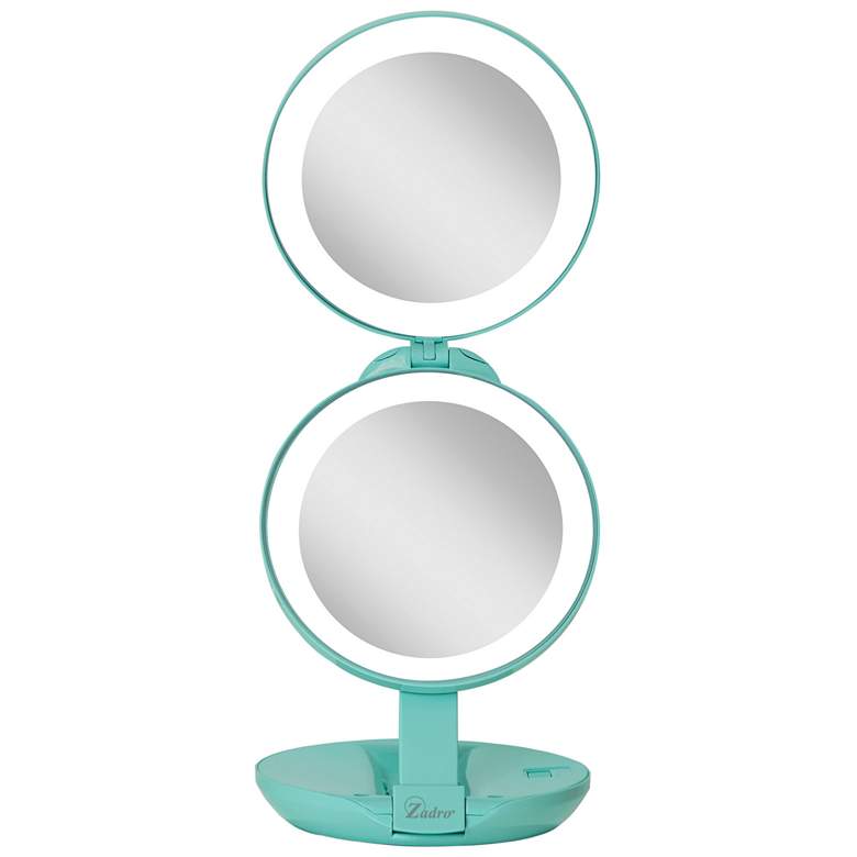 Image 3 Next Generation Turquoise 1X/10X LED Compact Travel Mirror more views