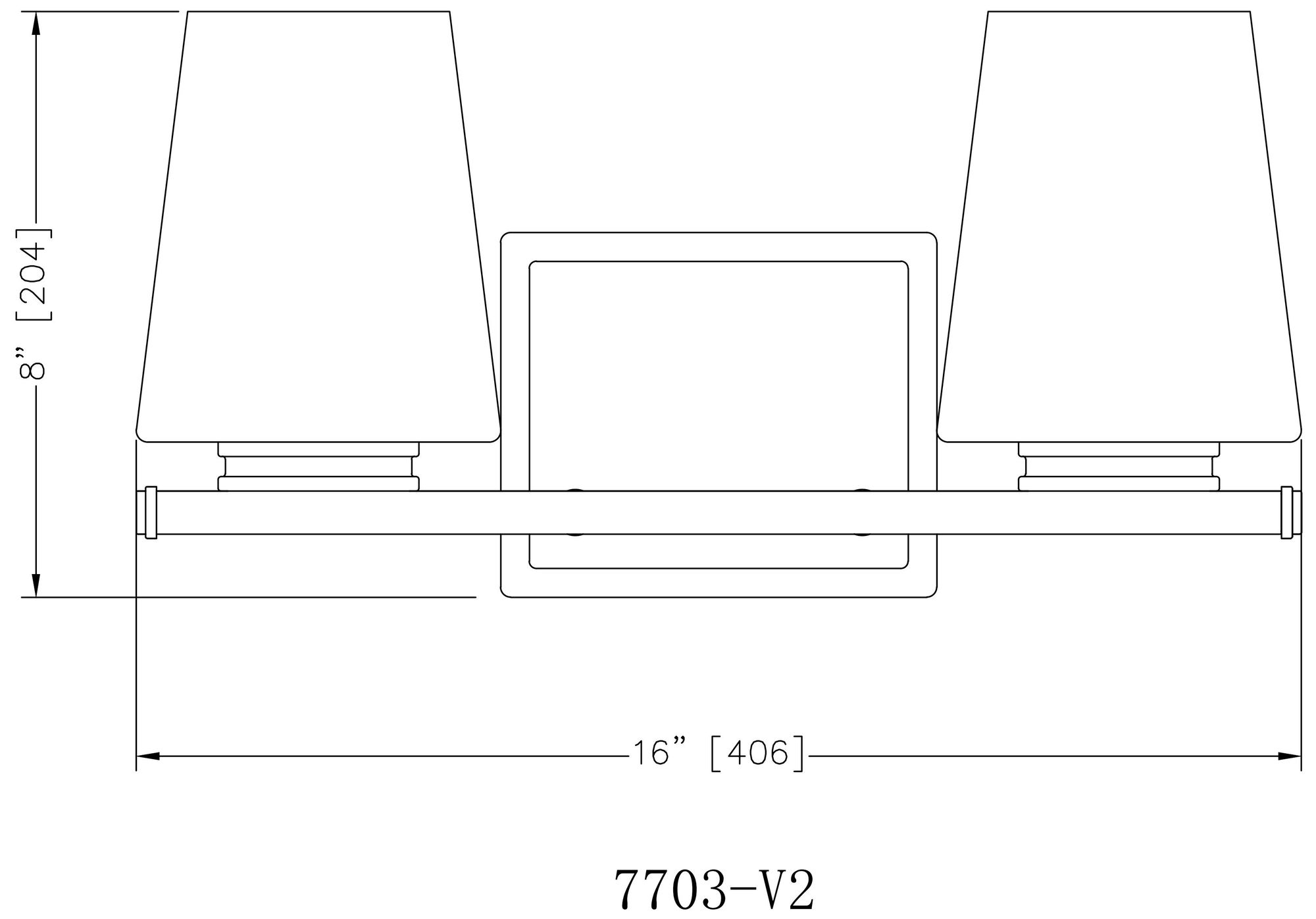Nextra by Z-Lite Chrome 2 Light Vanity
