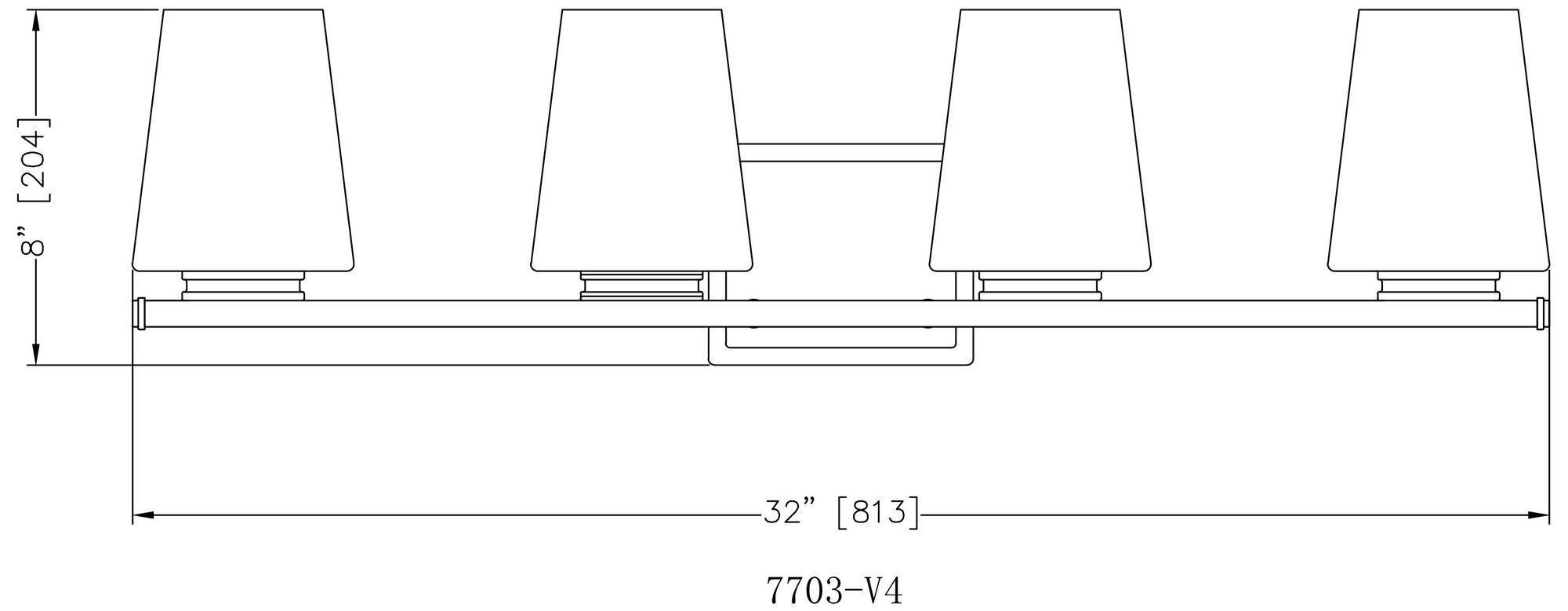 Nextra by Z-Lite Chrome 4 Light Vanity