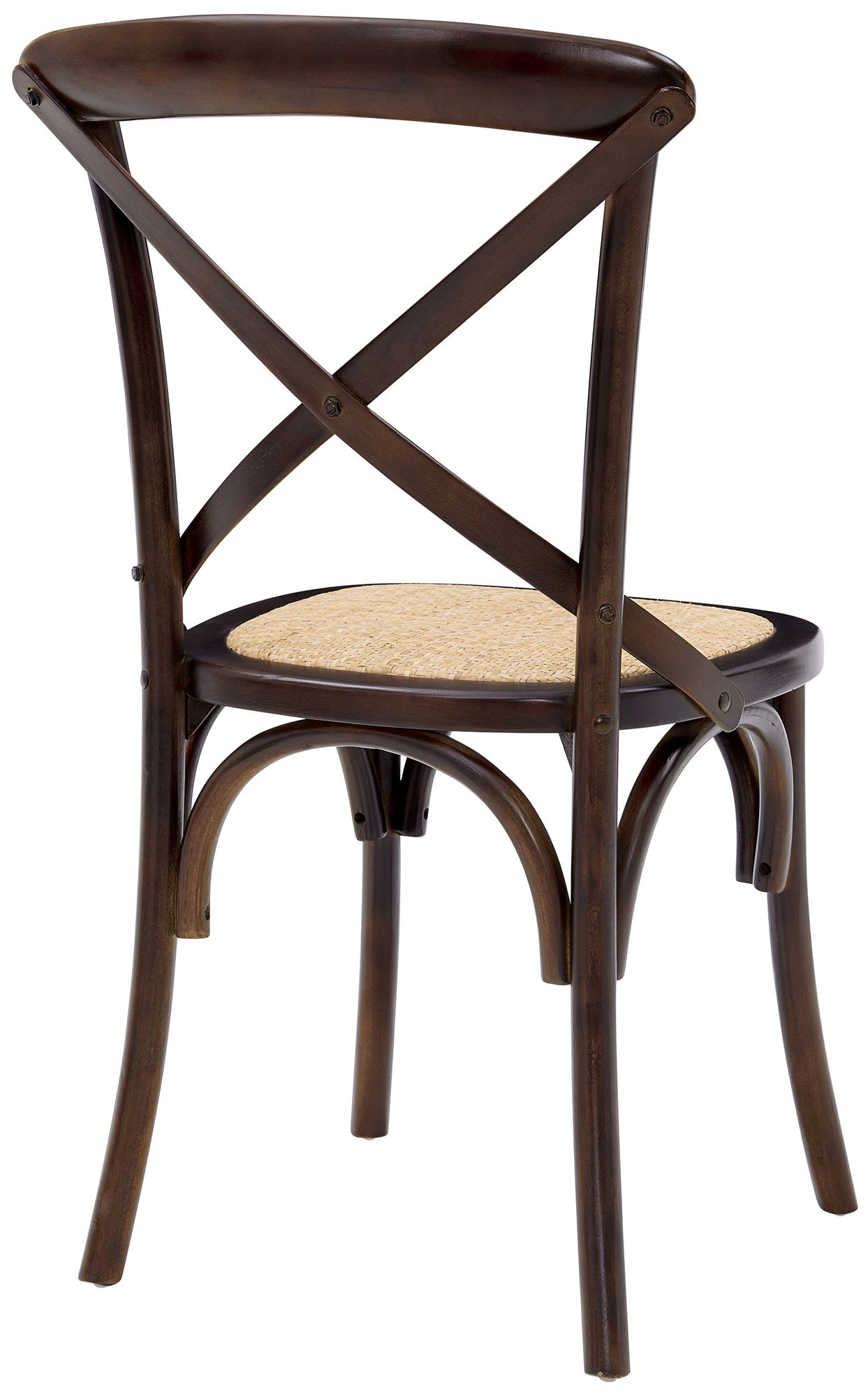 Neyo Walnut Wood Side Chairs Set of 2