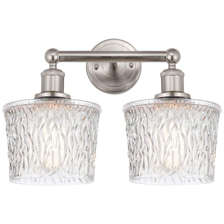 Image 1 Niagara 11" High Brushed Satin Nickel 2-Light Wall Sconce