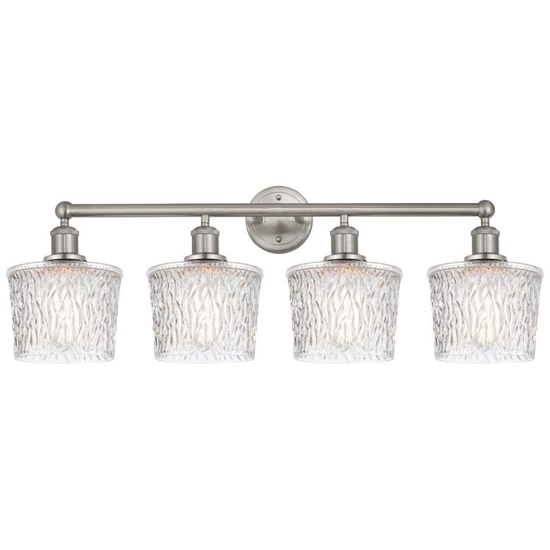 Image 1 Niagara 33 1/2" Wide Brushed Satin Nickel 4-Light Bath Light