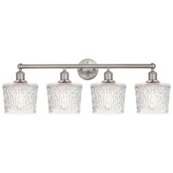Niagara 33 1/2" Wide Brushed Satin Nickel 4-Light Bath Light