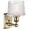 Niagra 11.5" High Antique Brass Sconce w/ Clear Shade