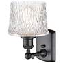 Niagra 11.5" High Matte Black Sconce w/ Clear Shade
