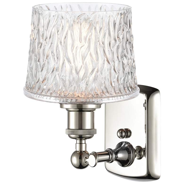 Image 1 Niagra 11.5" High Polished Nickel Sconce w/ Clear Shade