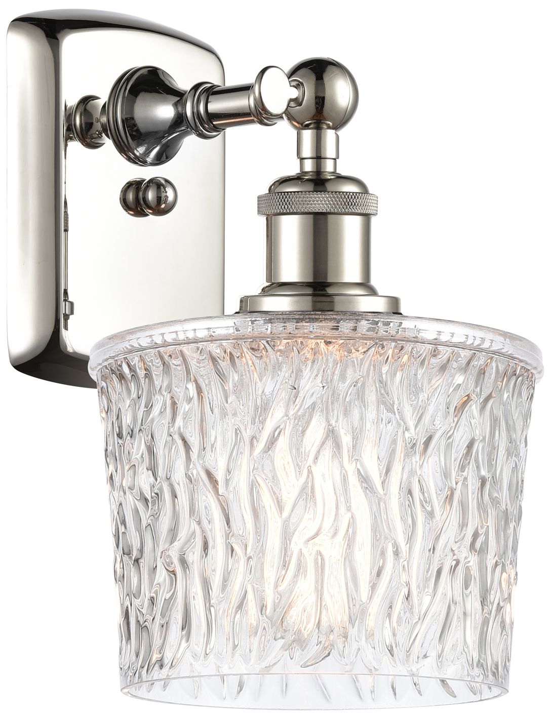 Image 2 Niagra 11.5" High Polished Nickel Sconce w/ Clear Shade more views