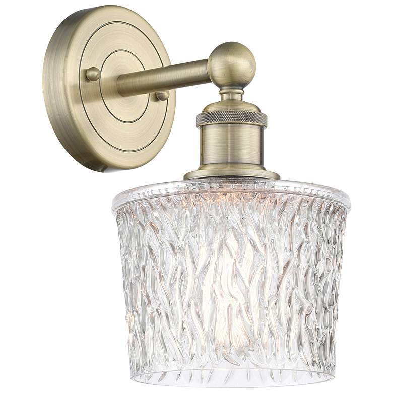 Image 1 Niagra 11"High Antique Brass Sconce With Clear Shade