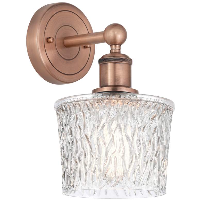 Image 1 Niagra 11"High Antique Copper Sconce With Clear Shade