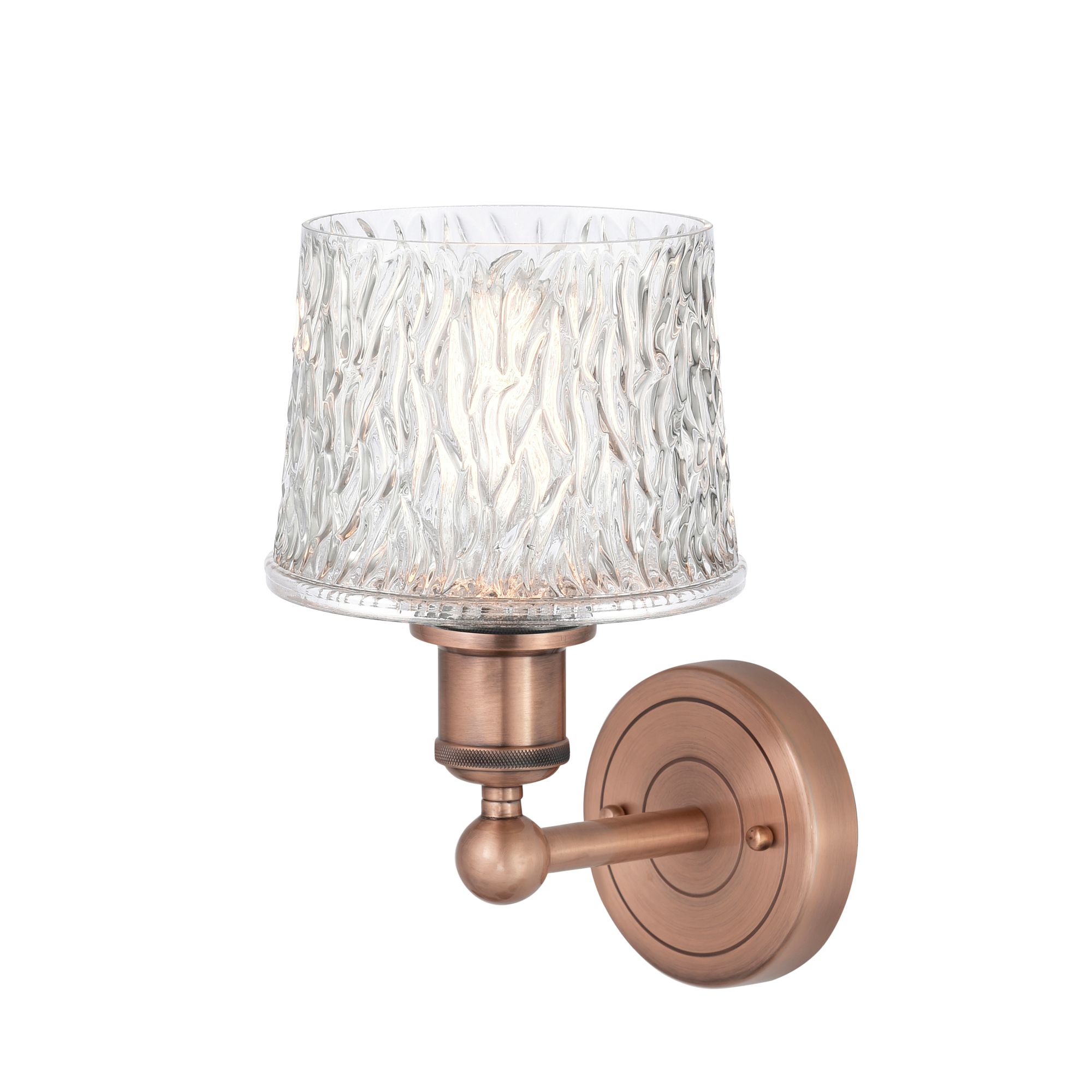 Image 4 Niagra 11"High Antique Copper Sconce With Clear Shade more views