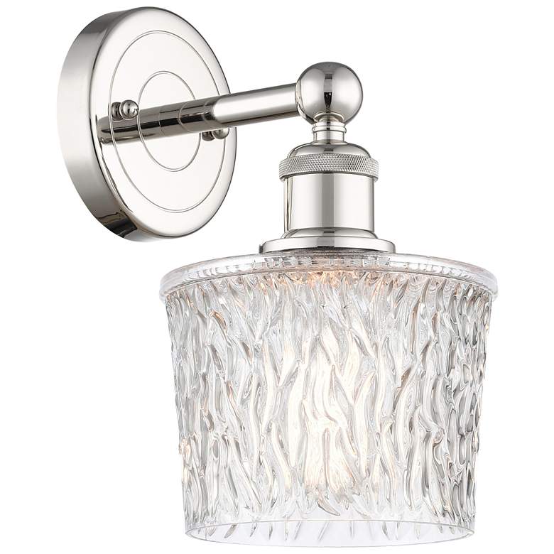 Image 1 Niagra 11"High Polished Nickel Sconce With Clear Shade