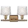 3_Niagra 12"H Brushed Brass 2-Light Wall Sconce w/ Clear Glass more views
