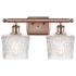 Niagra 16" Wide 2 Light Copper Bath Vanity Light w/ Clear Shade