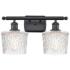 Niagra 16" Wide 2 Light Matte Black Bath Vanity Light w/ Clear Shade