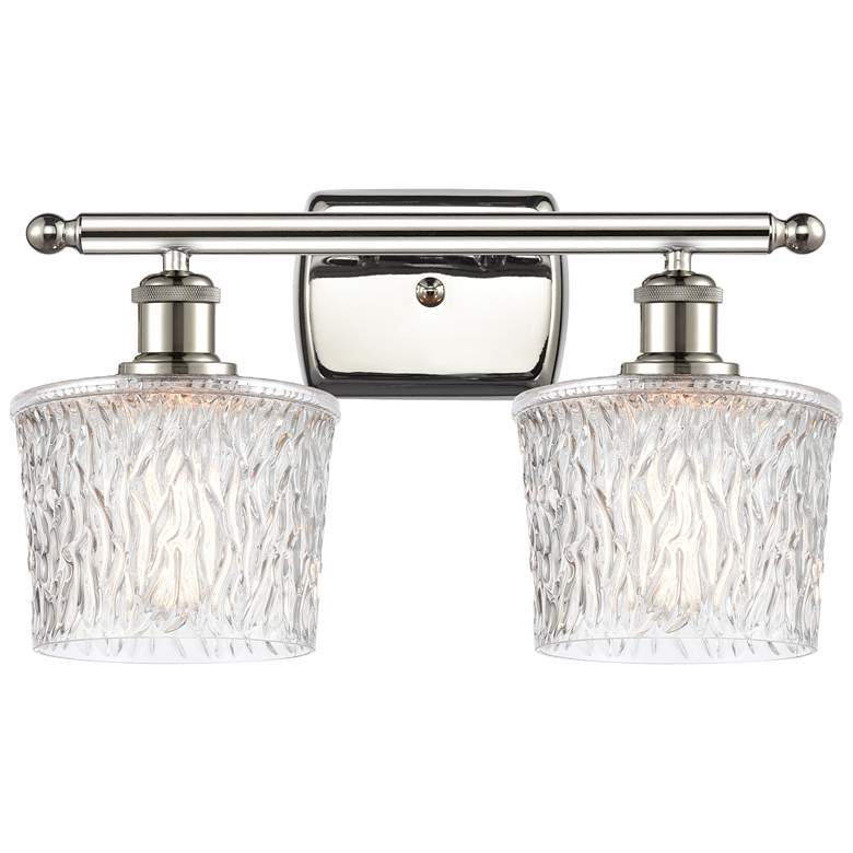 Image 1 Niagra 16" Wide 2 Light Polished Nickel Bath Vanity Light w/ Clear Sha