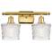 Niagra 16" Wide 2 Light Satin Gold Bath Vanity Light w/ Clear Shade