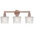 Niagra 24.5" Wide 3 Light Antique Copper Bath Vanity Light With Clear 