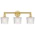 Niagra 24.5" Wide 3 Light Satin Gold Bath Vanity Light With Clear Shad