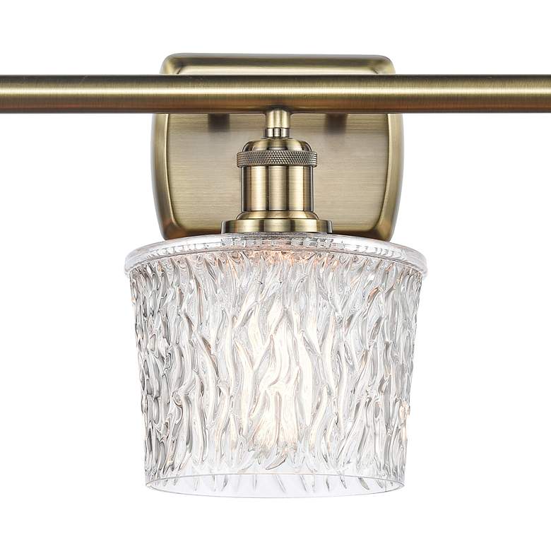 Image 2 Niagra 26 inch Wide 3 Light Antique Brass Bath Vanity Light w/ Clear Shade more views