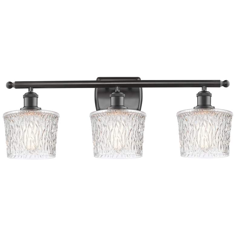 Image 1 Niagra 26" Wide 3 Light Oil Rubbed Bronze Bath Vanity Light w/ Clear S