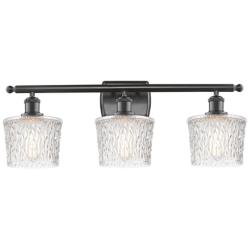 Niagra 26" Wide 3 Light Oil Rubbed Bronze Bath Vanity Light w/ Clear S