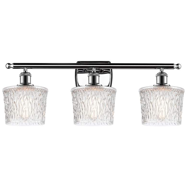 Image 1 Niagra 26" Wide 3 Light Polished Chrome Bath Vanity Light w/ Clear Sha