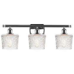 Niagra 26" Wide 3 Light Polished Chrome Bath Vanity Light w/ Clear Sha