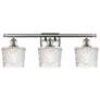 Niagra 26"W 3 Light Brushed Satin Nickel Bath Vanity Light w/ Clear Sh